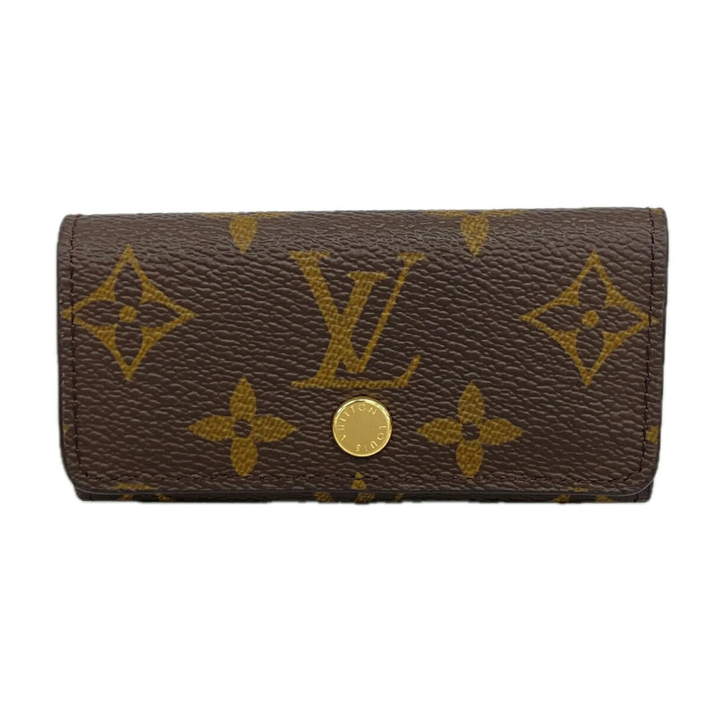 Louis Vuitton Accessory Key Case Monogram Multicles 4 M28302 Sky Blue Women's